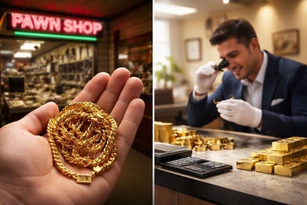 Pawn shop vs gold buyer contrast